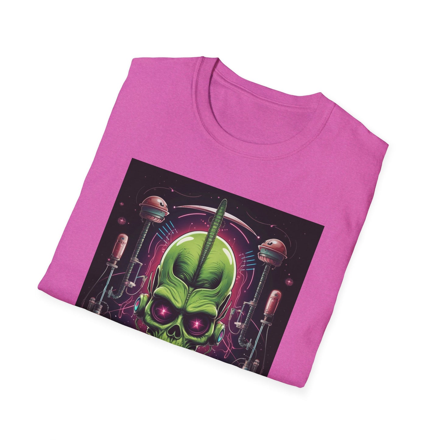 Alien Invader Graphic Unisex Softstyle T-Shirt