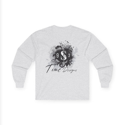 Artistic Unisex Long Sleeve Tee with Unique Design