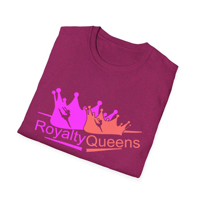 Royalty Queens Unisex Softstyle T-Shirt - Comfortable Casual Tee for Women, Birthday Gift, Queen Vibes, Party Wear, Empowerment Shirt
