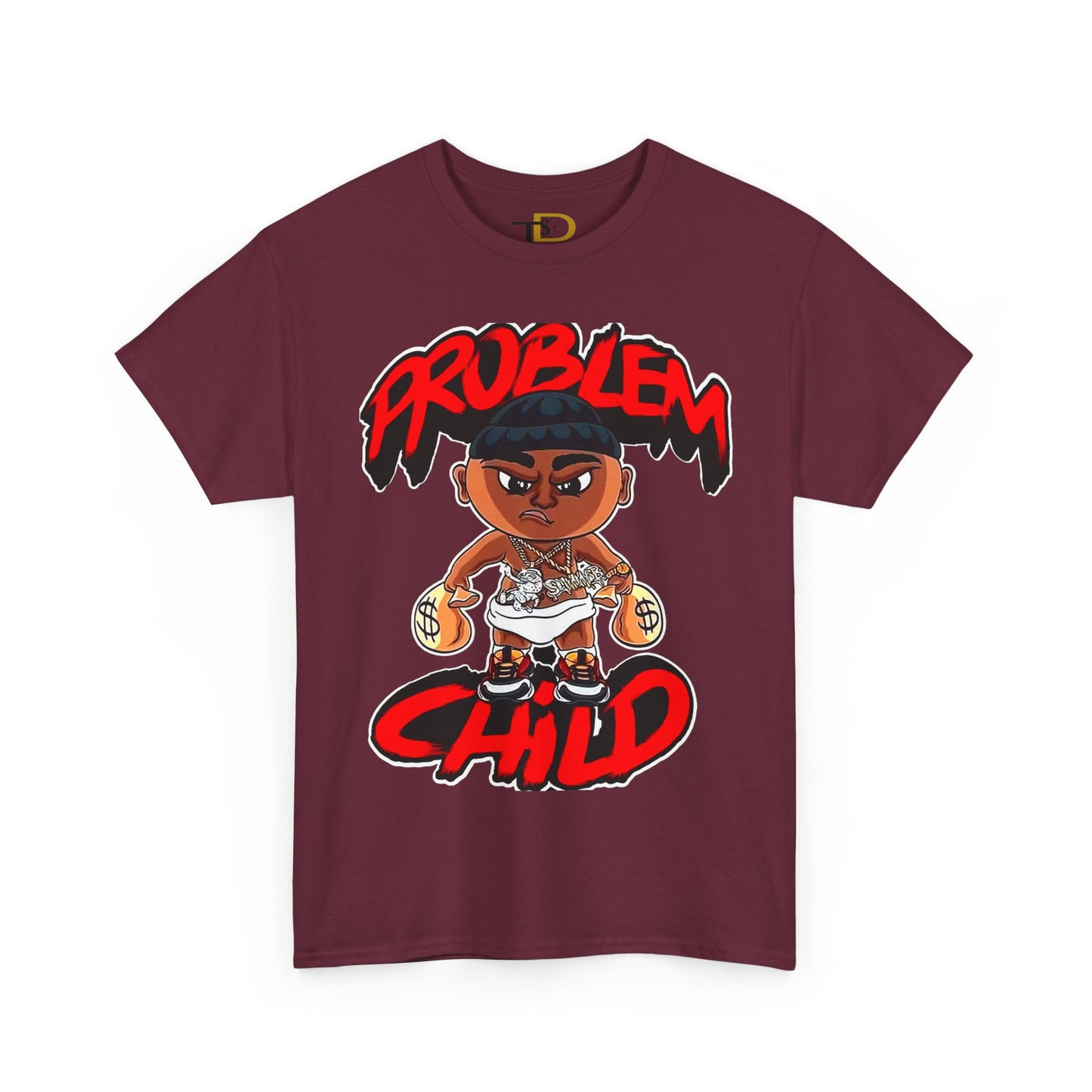Problem Child Unisex Heavy Cotton Tee - Bold Graphic for Streetwear Lovers