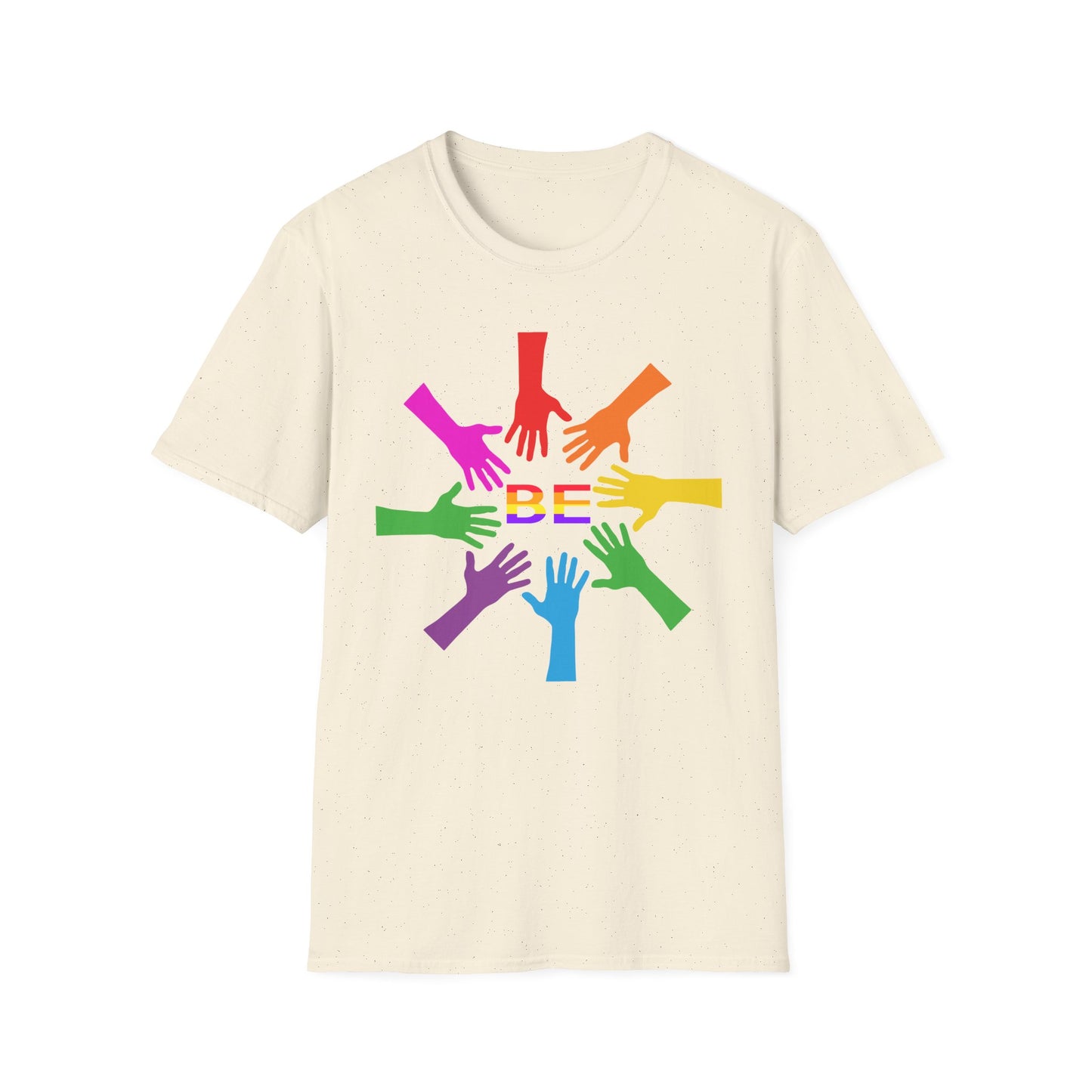Rainbow Hands Unisex T-Shirt | Be Yourself, Inclusive Apparel, Pride Clothing, Gift for Friends, LGBTQ+ Pride