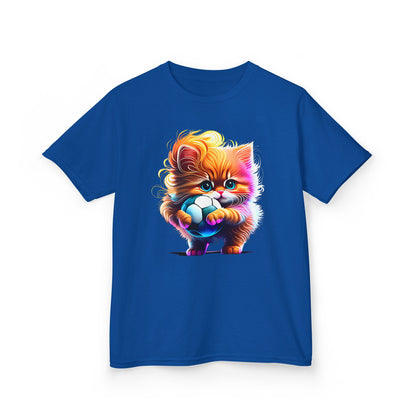 Colorful Kitten Kids Tee - Fun, Playful Cotton T-Shirt for Cat Lovers