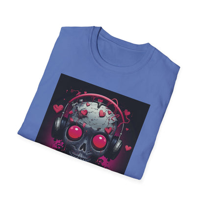 Edgy Skull Graphic T-Shirt with Headphones