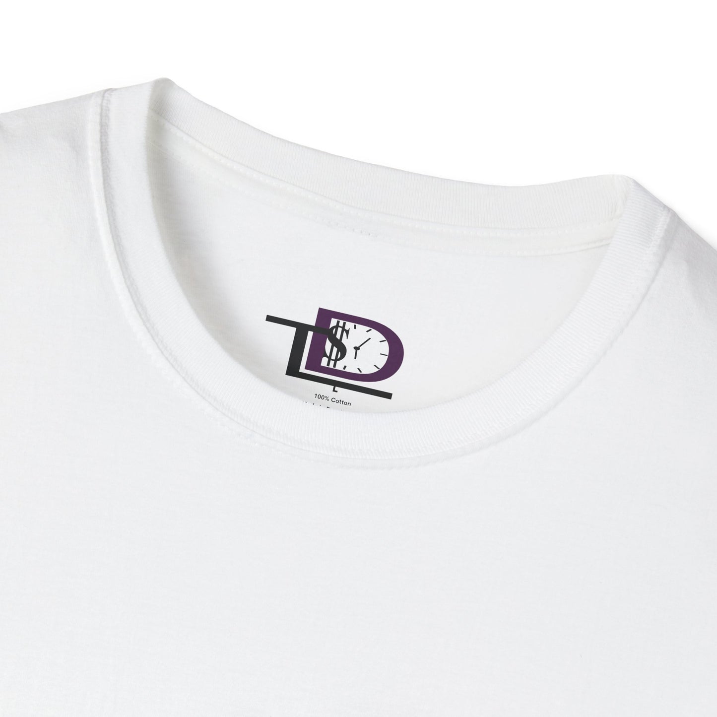 Inspirational Unisex Softstyle T-Shirt - "Time is Money" Statement Tee for Financial Motivators