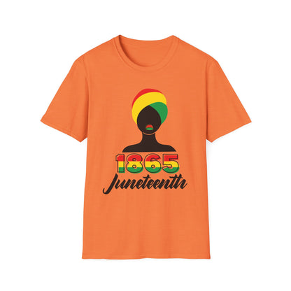 Juneteenth Celebration T-Shirt, Black History Month Tee, Unisex Softstyle Shirt, 1865 Juneteenth Shirt, African American Pride Top