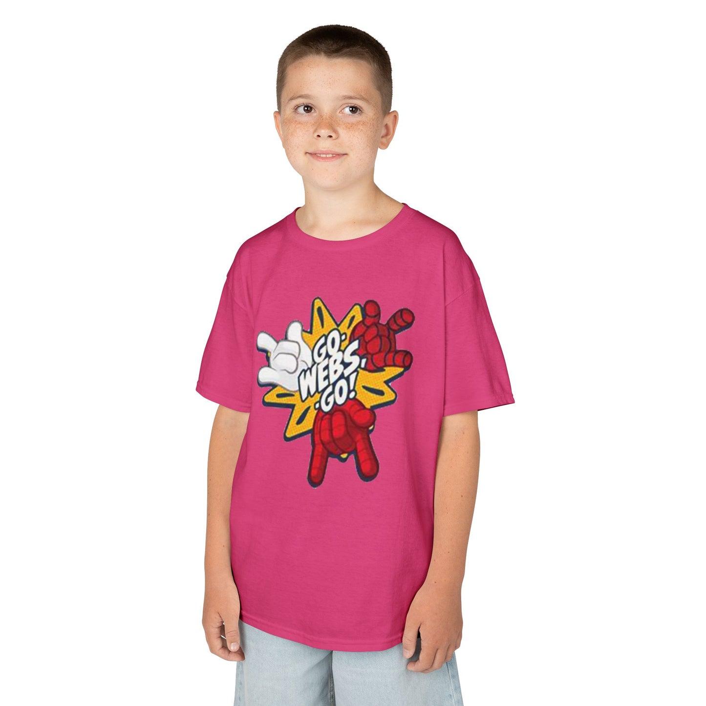 Kids Superhero Graphic Tee - Go Webs Go!