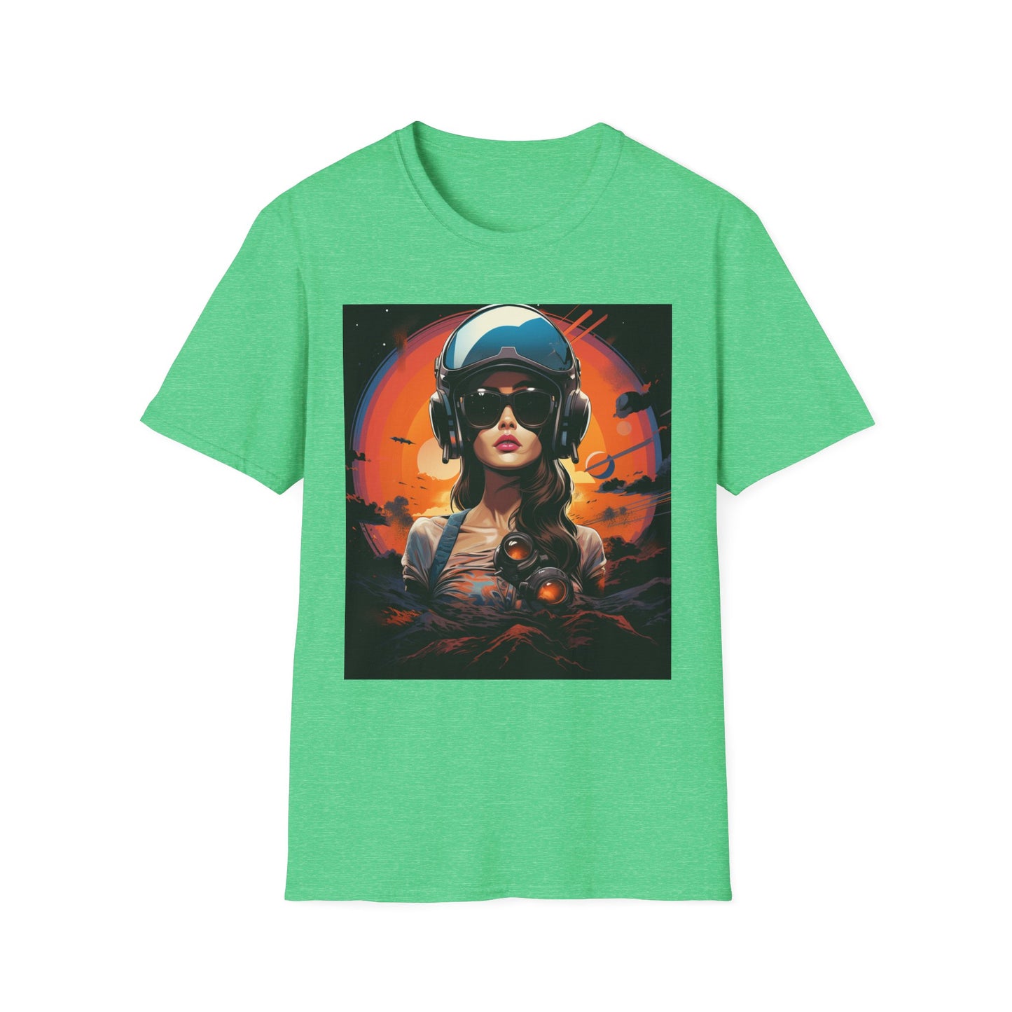 Cosmic Adventure Unisex Softstyle T-Shirt - Retro Space Graphic Tee