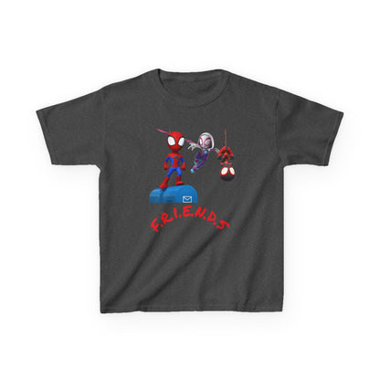 Kids' Friends Spider-Man Tee - Fun & Colorful Cotton T-Shirt for Young Superheroes