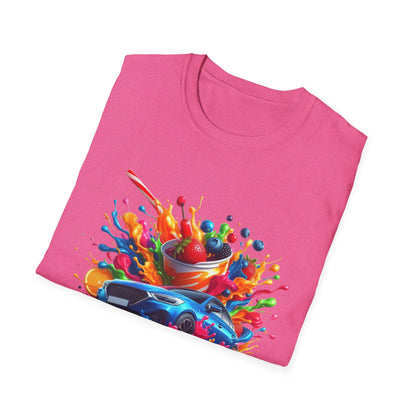Colorful Drip Art Unisex Softstyle T-Shirt