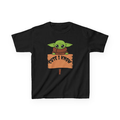 Cute Baby Alien Kids Tee - "Cute I Know" Design for Trendy Kids