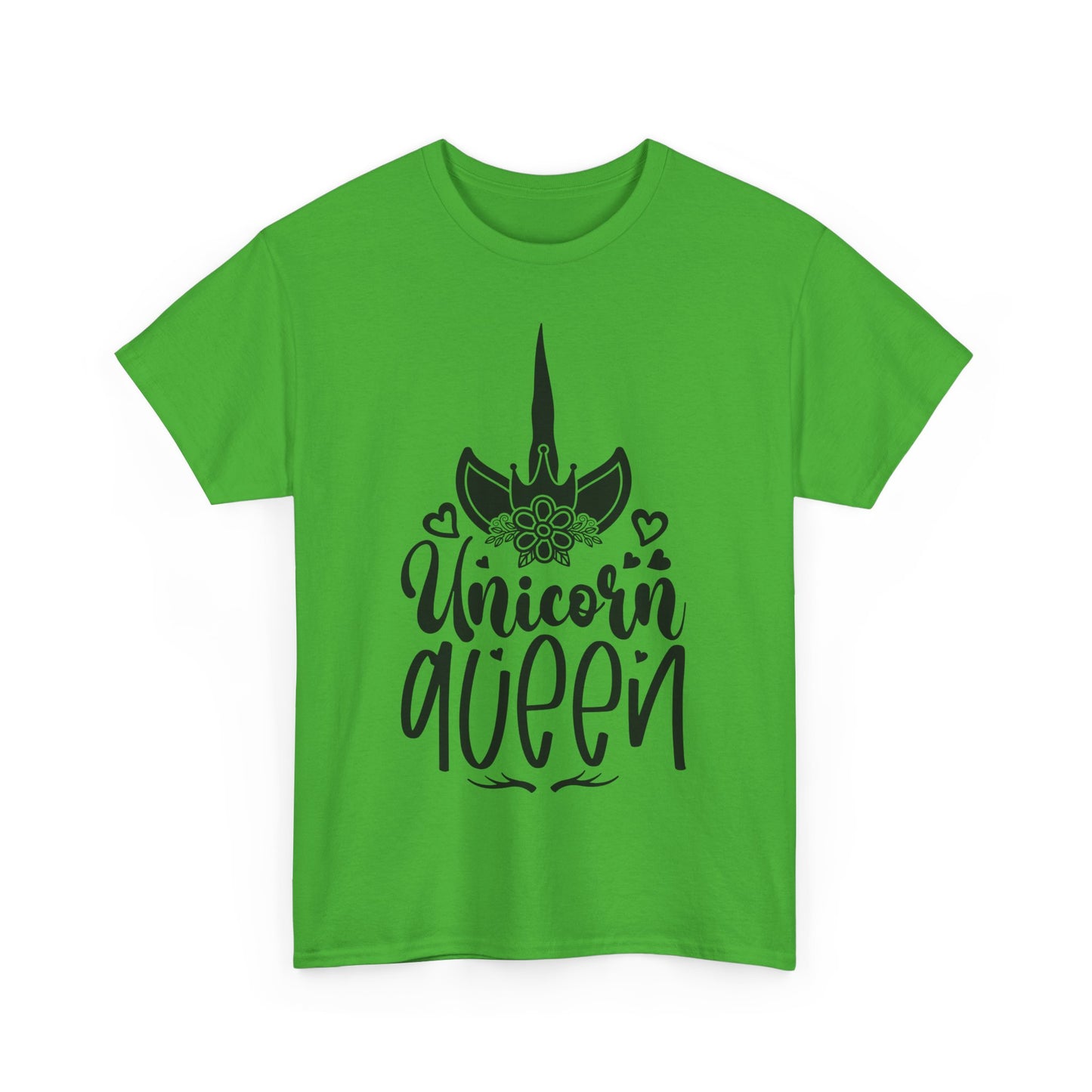 Unicorn Queen Unisex Heavy Cotton Tee - Fun and Playful Graphic T-Shirt for Unicorn Lovers