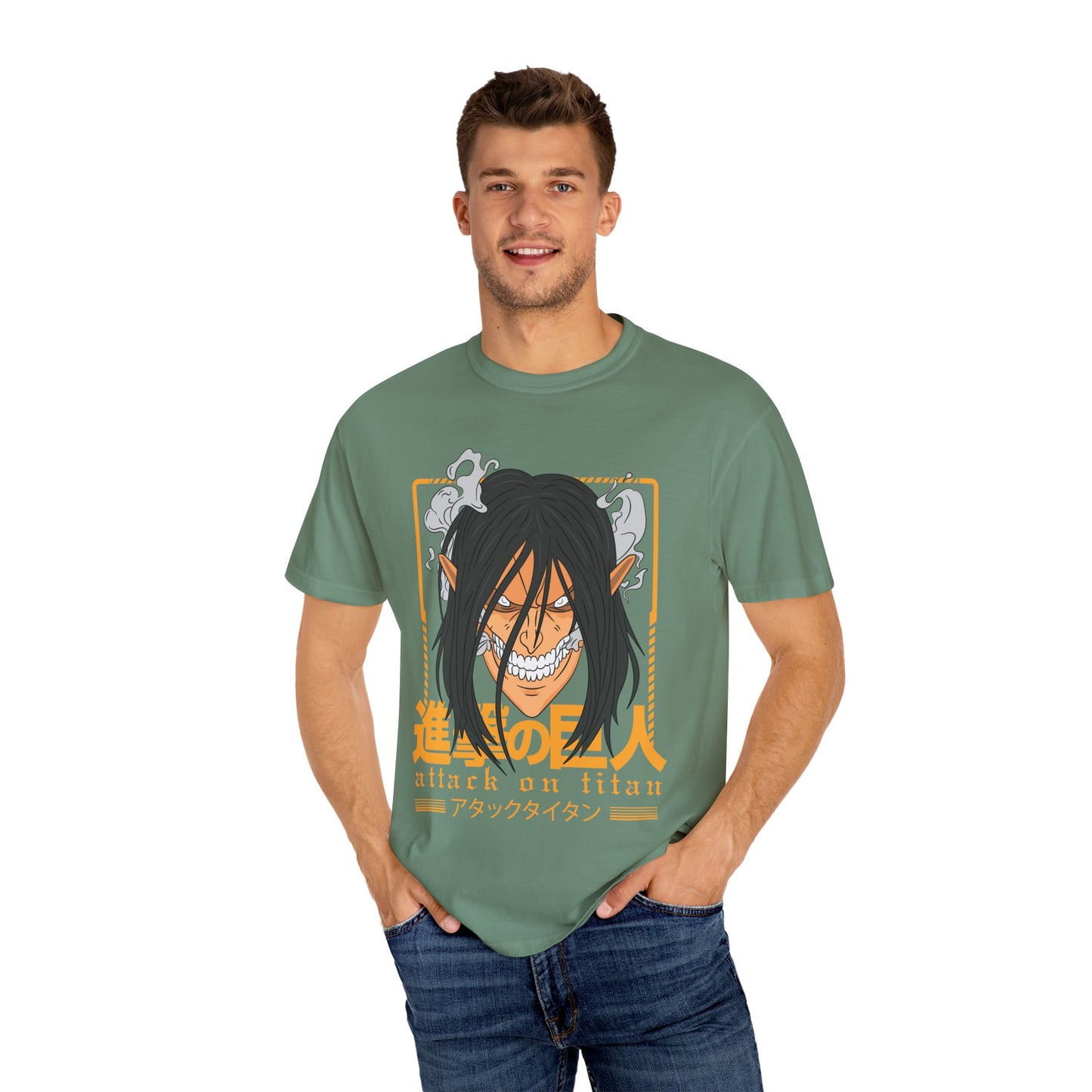 Attack on Titan Unisex Garment-Dyed T-shirt | Manga Fans Shirt | Anime Apparel | Comic Con Gift | Casual Wear | Unique Gift