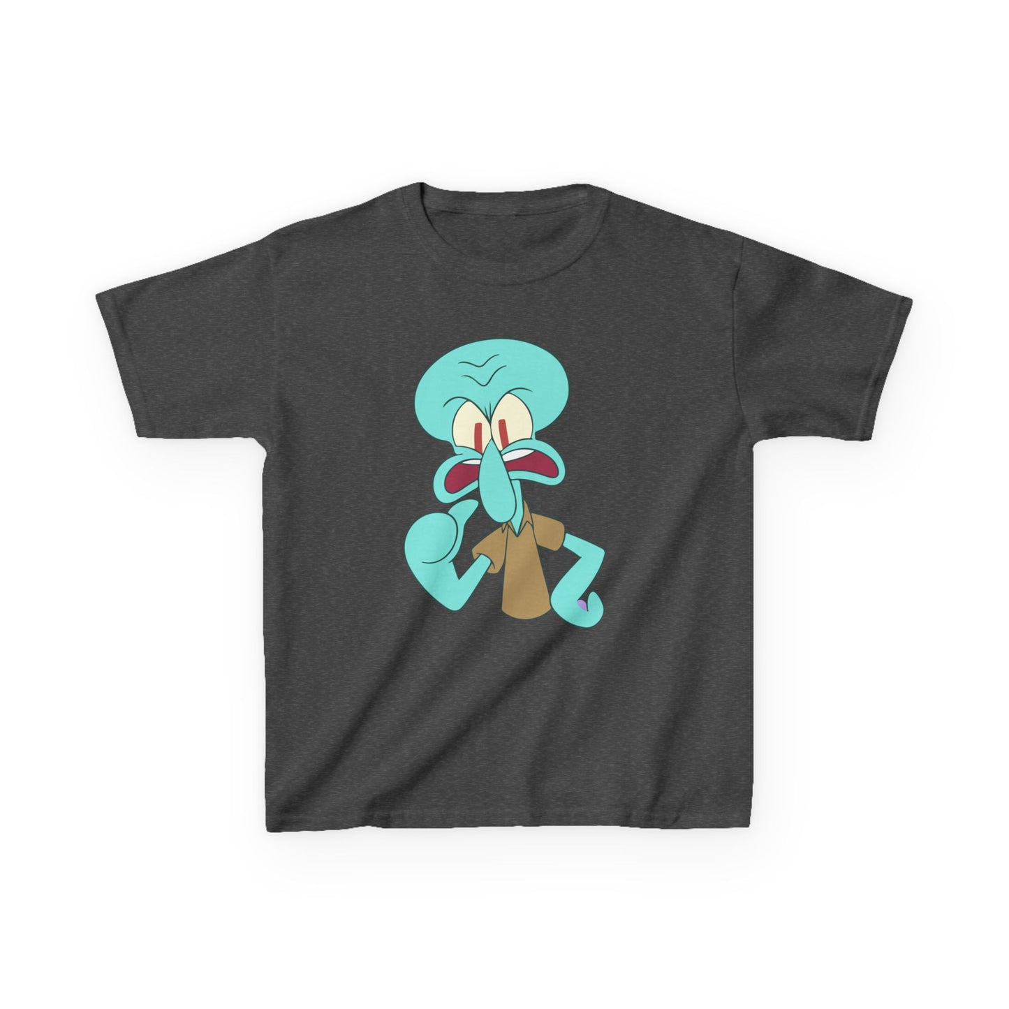 Squidward Kids T-Shirt, Fun Cartoon Tee, Gift for Kids, Summer Wear, Back to School, Birthday Gift, Playful Tee