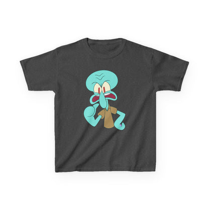 Squidward Kids T-Shirt, Fun Cartoon Tee, Gift for Kids, Summer Wear, Back to School, Birthday Gift, Playful Tee