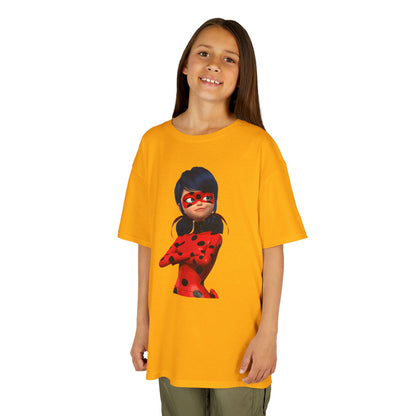 Cool Ladybug Superhero Kids Heavy Cotton Tee | Fun and Playful Design for Young Heroes