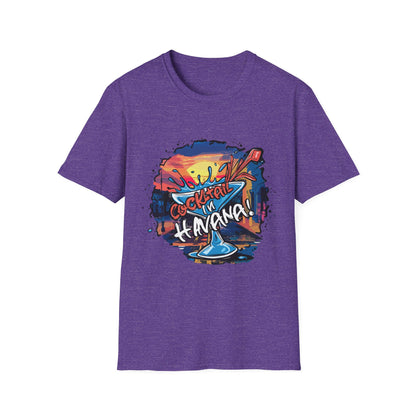 Colorful Cocktail Havana Unisex T-Shirt, Summer Vibes, Beach Wear, Party Shirt, Gift for Friends