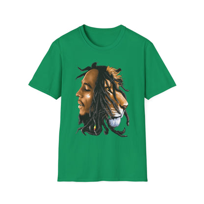 Rasta Lion Unisex Softstyle T-Shirt - Reggae Vibes Inspired Apparel