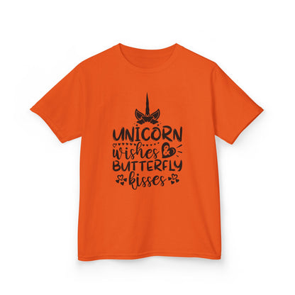 Unicorn Wishes Kids Tee - Adorable Heavy Cotton T-Shirt for Magical Moments