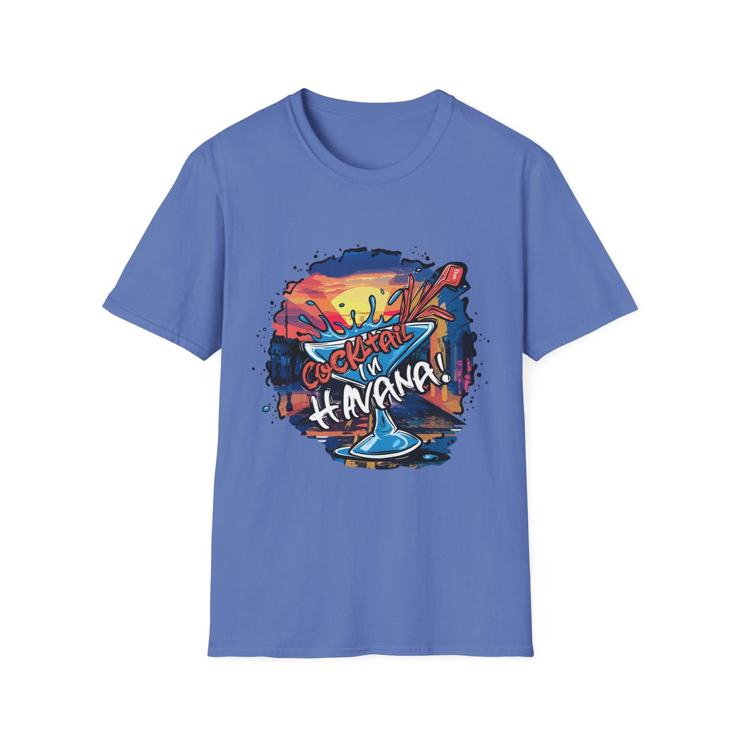 Colorful Cocktail Havana Unisex T-Shirt, Summer Vibes, Beach Wear, Party Shirt, Gift for Friends