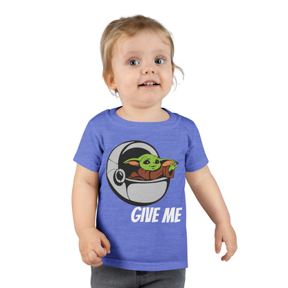 Cute Baby Yoda Toddler T-Shirt - 'Give Me' Design