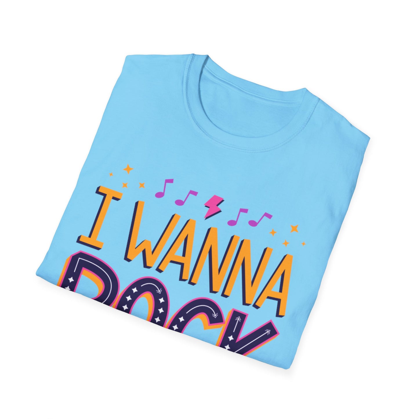 Rock the Day Unisex Softstyle T-Shirt - Music Lover Gift, Concert T-Shirt, Statement Tee, Fun Casual Wear, Rock Music Apparel