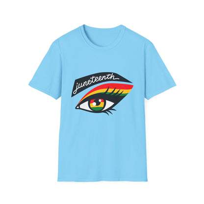 Juneteenth Eye Graphic T-Shirt, Unisex Tee, Afrocentric Apparel, Celebratory Wear, Black History Month Gift, Inclusive Fashion