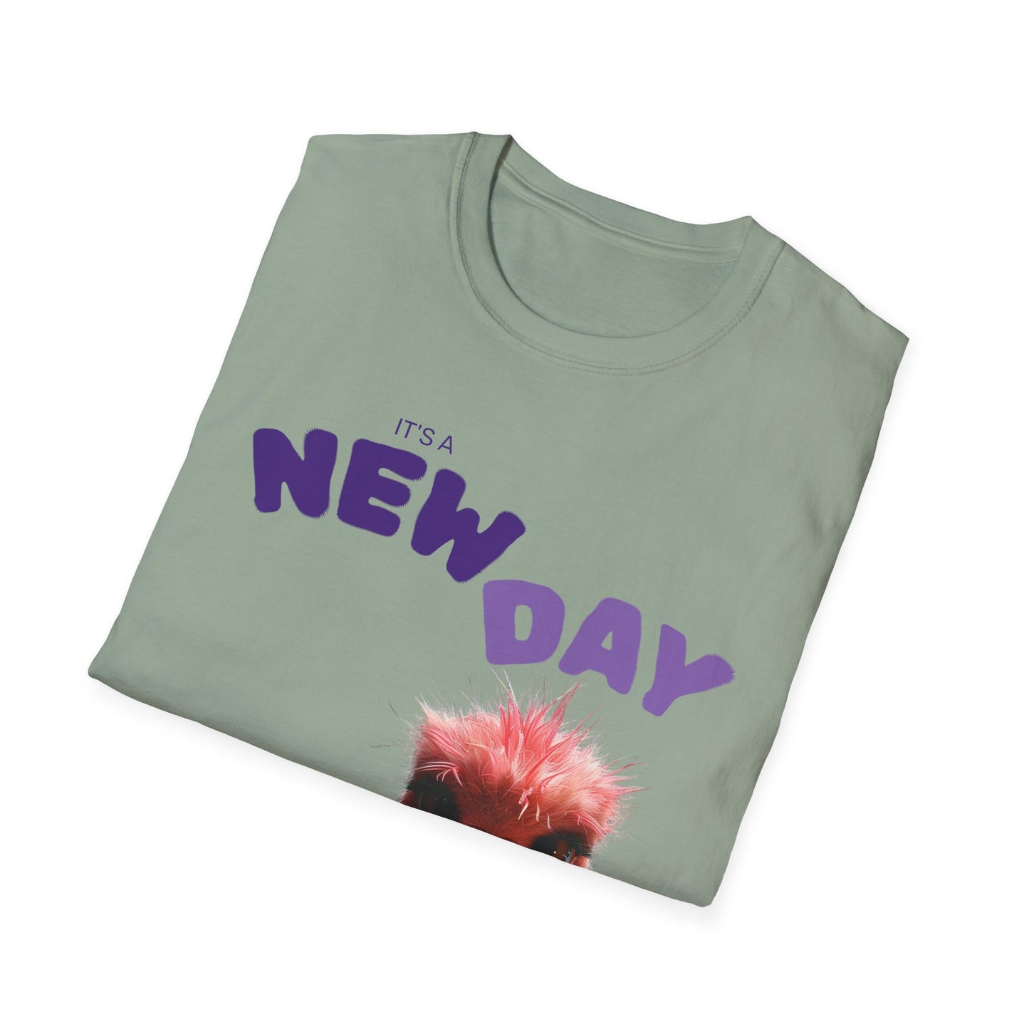 Funny New Day Unisex Softstyle T-Shirt – Perfect for Casual Vibes & Everyday Wear