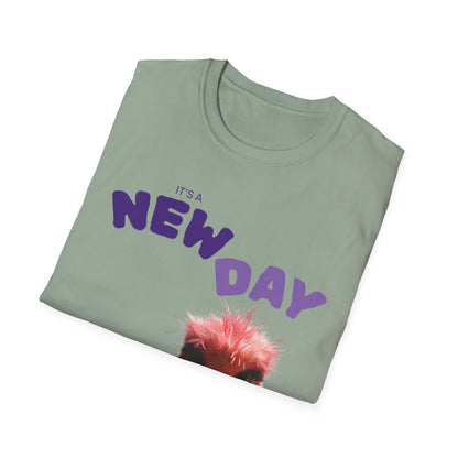 Funny New Day Unisex Softstyle T-Shirt – Perfect for Casual Vibes & Everyday Wear