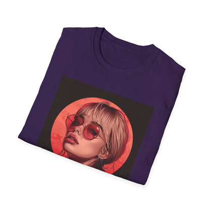 Retro Chic Graphic T-Shirt with Stylish Artwork