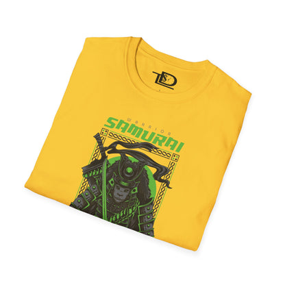 Samurai Graphic Tee, Unisex Softstyle T-Shirt, Anime Casual Wear, Gift for Gamers, Streetwear Fashion, Perfect for Conventions