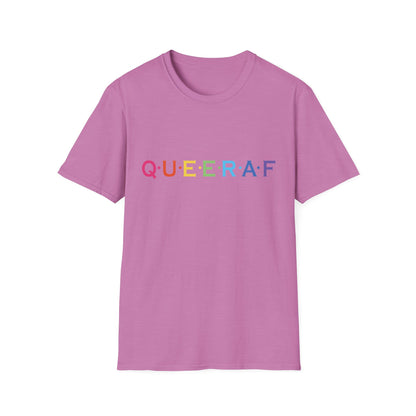 Pride-Inspired Unisex T-Shirt - QUEERAF Graphic Tee for LGBTQ+ Celebrations, Everyday Wear, Gift for Supporters, Inclusive Fashion