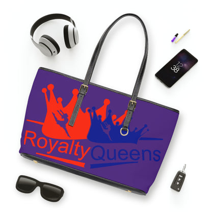 Royalty Queens PU Leather Shoulder Bag - Stylish Tote, Everyday Purse, Gift for Her, Fashion Accessory, Queen Vibes