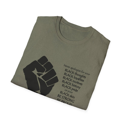 Empowerment Graphic T-Shirt: Unapologetically Black Tee, Activist Shirt, Social Justice Apparel, Inclusive Fashion, Statement Wear