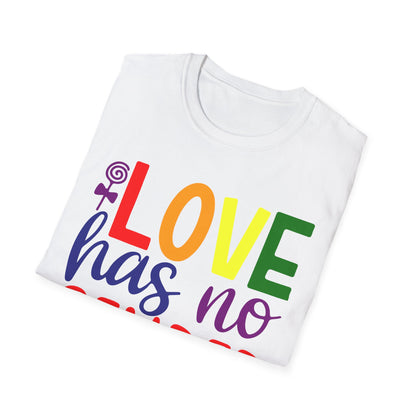 Love Has No Gender Unisex T-Shirt, LGBTQ+ Pride Tee, Comfort Fit Shirt, Gift for Allies, Inclusivity Apparel, Birthday Celebration Top