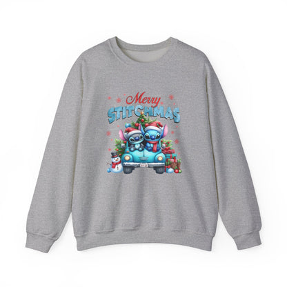 Merry Stitchmas Sweatshirt – Cute Stitch Holiday Crewneck