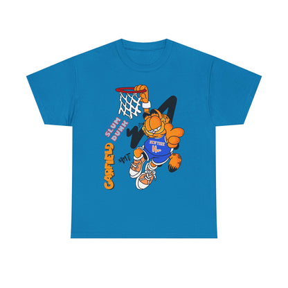 Garfield Basketball Unisex Heavy Cotton Tee - Fun Streetwear for Cat Lovers
