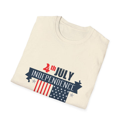 Independence Day Unisex T-Shirt, 4th of July Tee, Holiday Shirt, Patriotic Apparel, Summer Celebration Wear