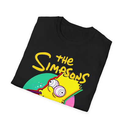 Funny Bart Simpson Unisex Softstyle T-Shirt - Retro Cartoon Tee