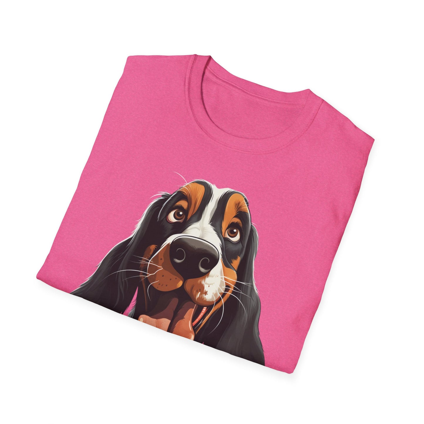 Cute Dog Graphic Unisex Softstyle T-Shirt - Perfect for Pet Lovers