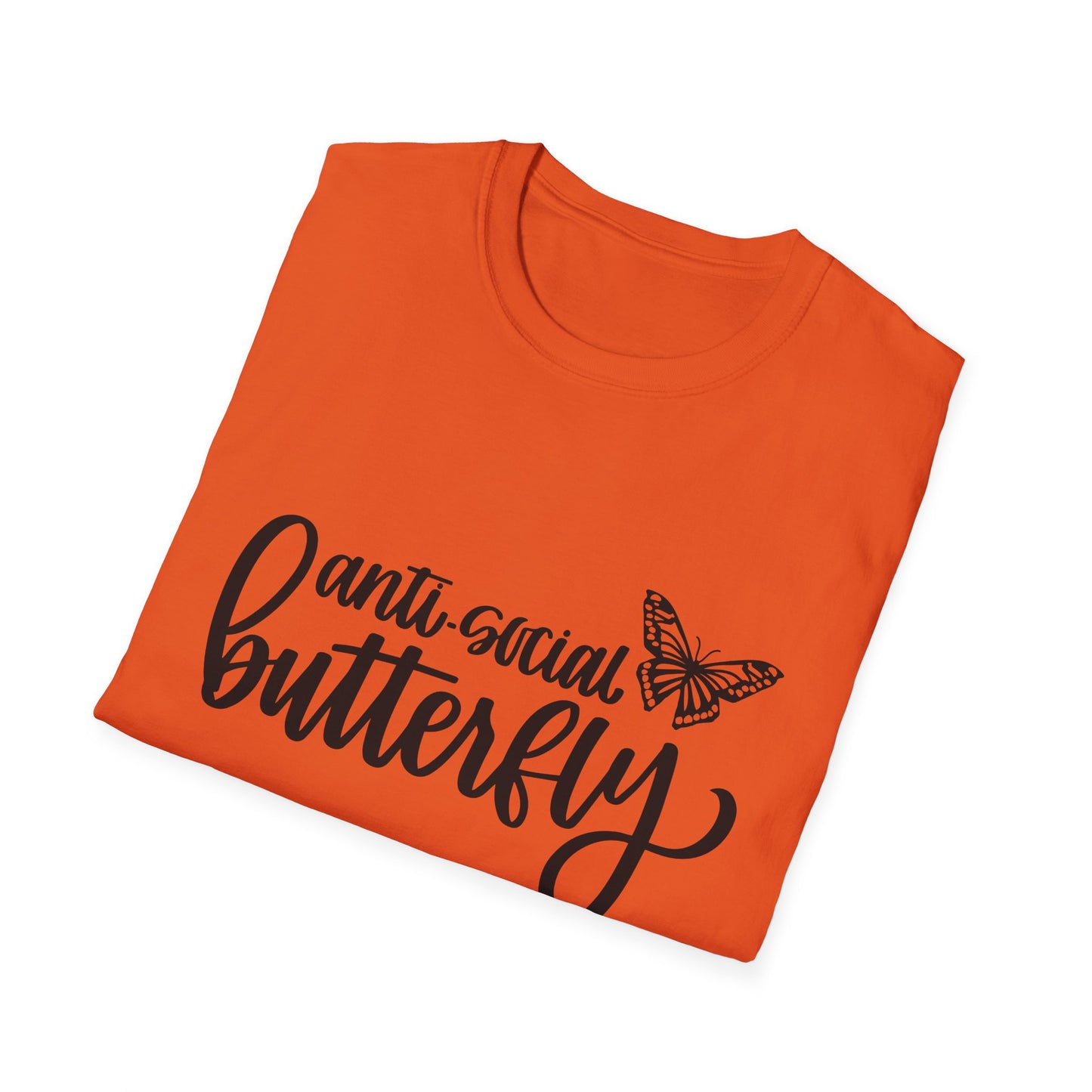 Anti-Social Butterfly Unisex Softstyle T-Shirt - Perfect for Introverts