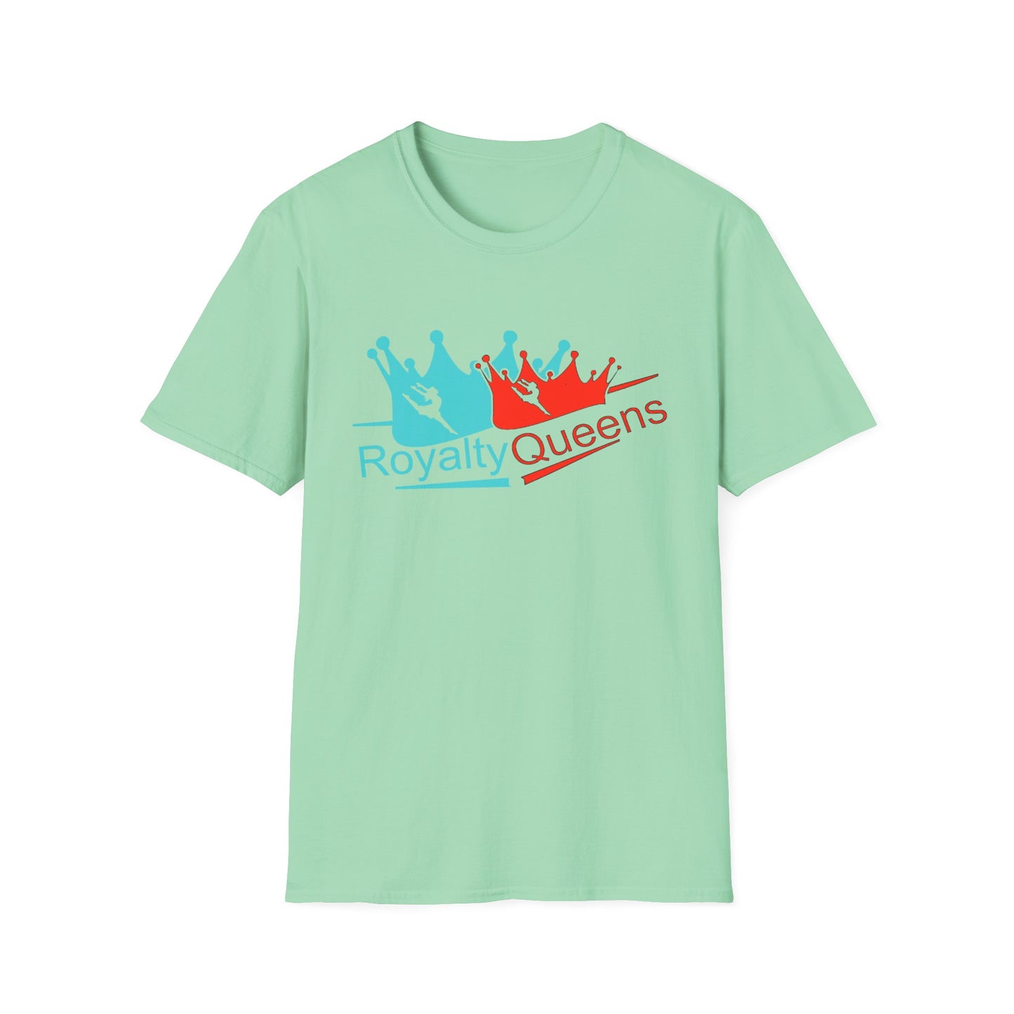 Royalty Queens Unisex T-Shirt, Softstyle Tee for Girls, Crown Graphic, Birthday Gift, Queen's Day Celebration, Casual Wear