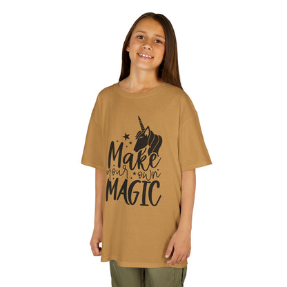 Kids Unicorn Magic Tee - 'Make Your Own Magic' Cotton Shirt