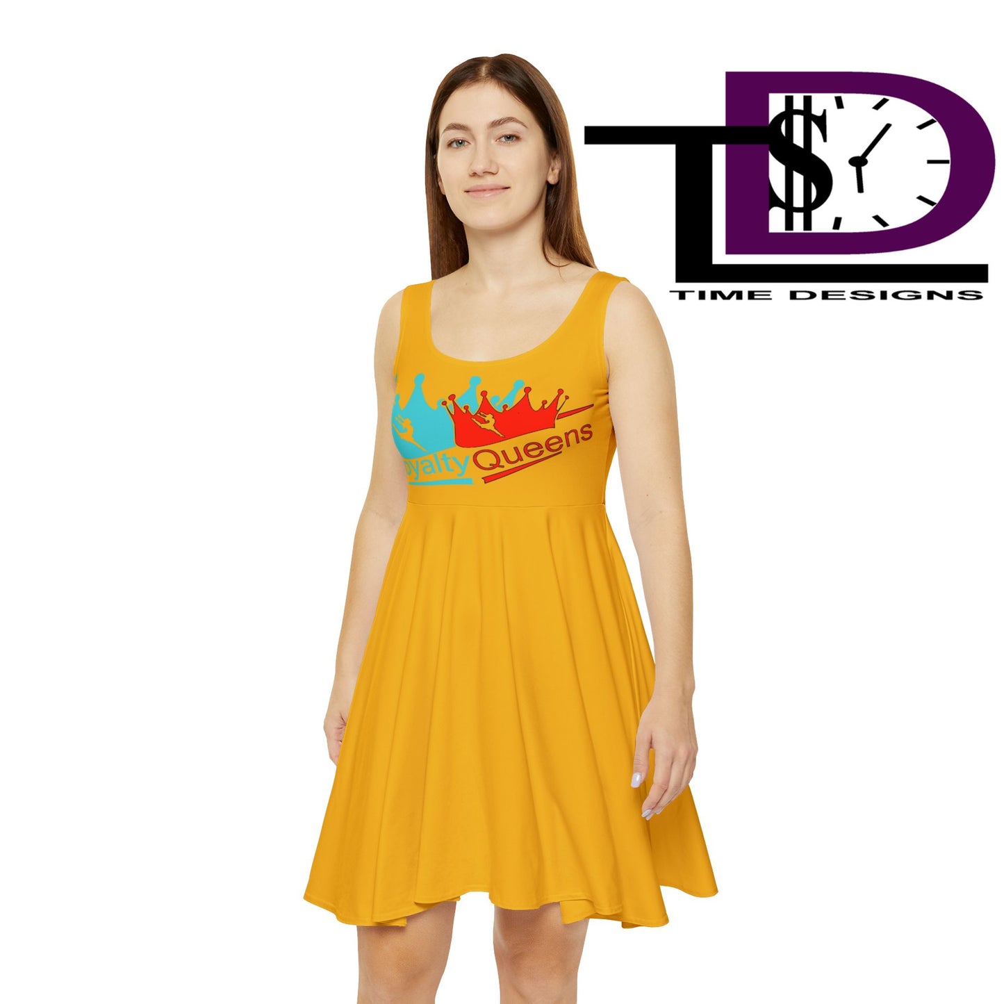 Royalty Queens Women's Skater Dress, Comfortable Summer Dress, Fashion for Queens, Prom Dress, Perfect for Parties and Celebrations