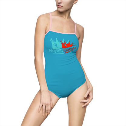 Royalty Queens Women's One-Piece Swimsuit, Beach Wear, Summer Vacation, Pool Party, Swimwear for Queens, Summer Style