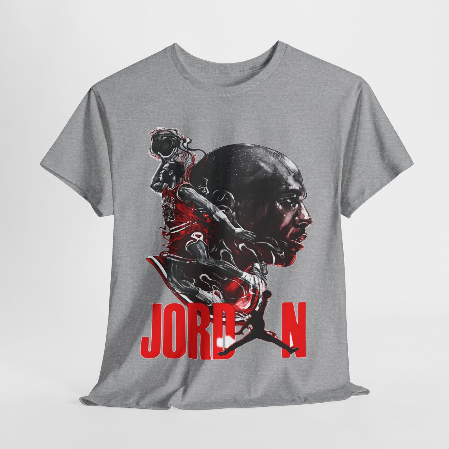 Jordan Inspired Unisex Heavy Cotton Tee - Retro Style Graphic Shirt