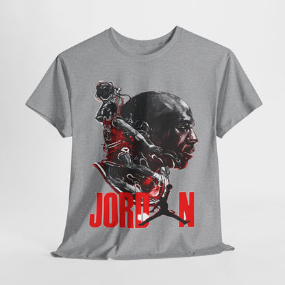 Jordan Inspired Unisex Heavy Cotton Tee - Retro Style Graphic Shirt