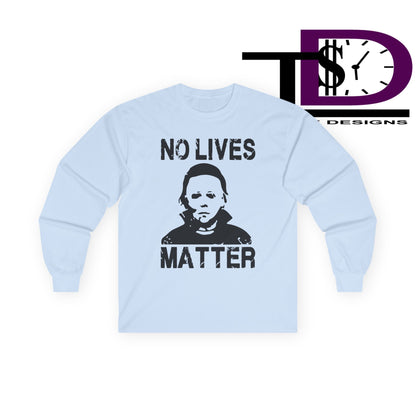 Halloween Horror Long Sleeve Tee, Unisex Cotton Shirt, Graphic Tee, Statement Top, Gifts for Horror Fans, Casual Wear