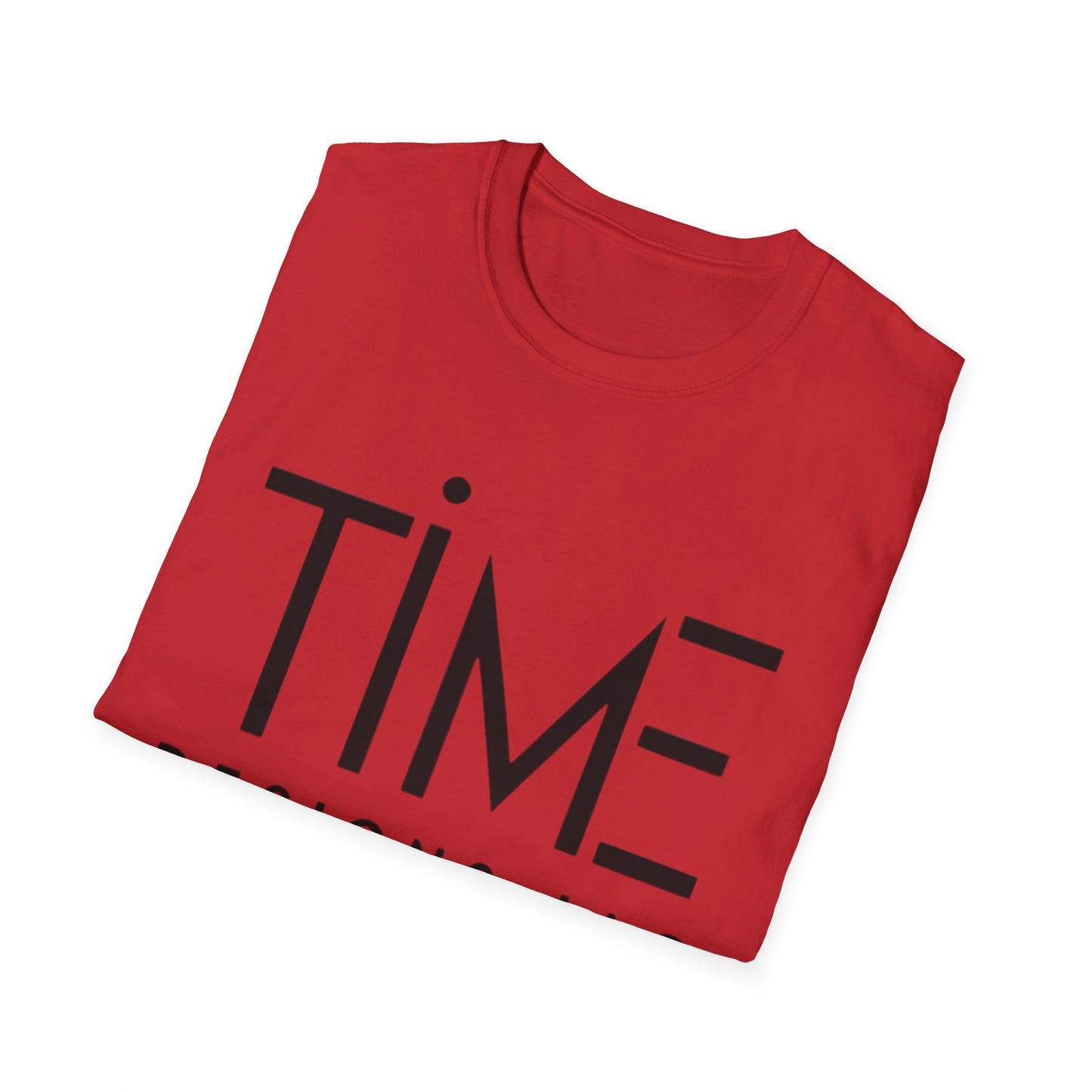 Minimalist Time Design Unisex T-Shirt, Casual Wear, Gift for Him/Her, Everyday Style, Graphic Tee, Modern Apparel