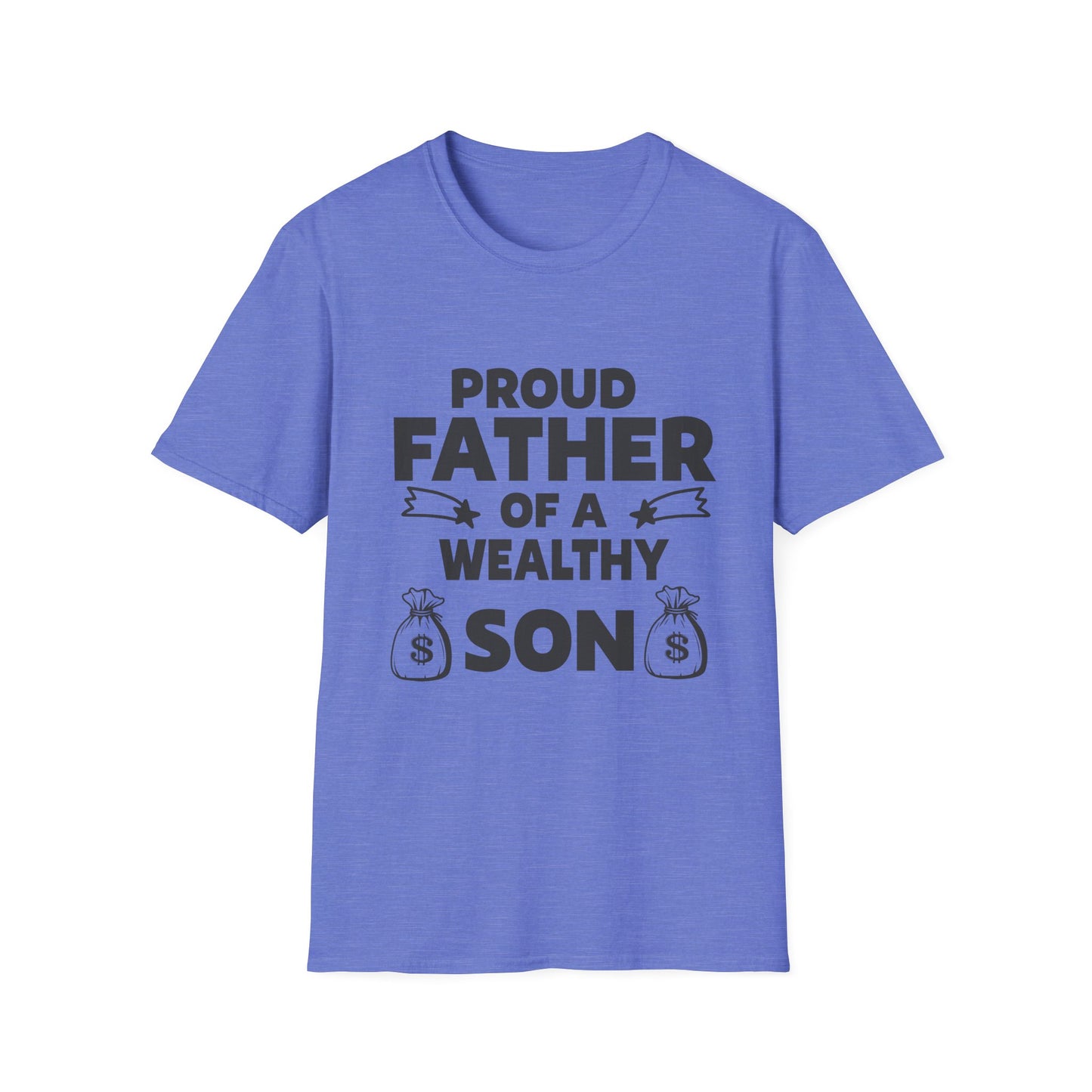 Proud Father T-Shirt - Unisex Softstyle Tee for Celebrating Dads