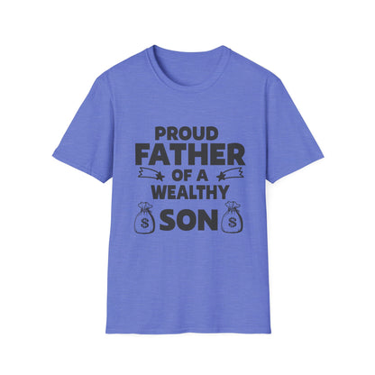 Proud Father T-Shirt - Unisex Softstyle Tee for Celebrating Dads